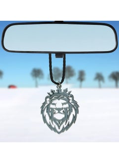 Buy Silver Lion Logo Fancy Car Hanging Pendant in Saudi Arabia