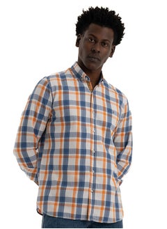 Buy Shirt Men's, Stylish, Oxford Cotton ,Orange, Multicolor in Egypt