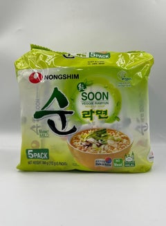 اشتري Nongshim Soon Veggie Ramyun Noodle Soup 112g - Pack of 5 في الامارات