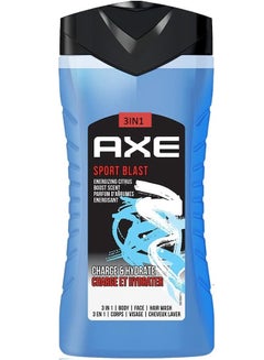 Buy Sport Blast 3 In 1 Body Face & Hair Wash for Men Long-Lasting Fragrance 250 ml in Egypt