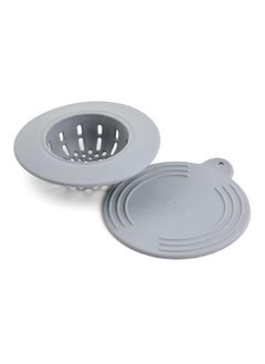 Buy Core Home Antimicrobial Sink Strainer with Stopper Grey (Multicolour) in Saudi Arabia