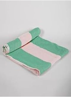 اشتري Ariika Faded Summer Towel 100% Cotton, 150 cm x 90 cm Size, Mint في مصر