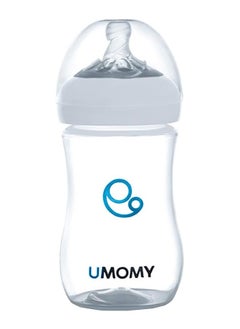 Buy Silicone Rubber Teat  PP Anti-Colic Infant Bottle, Fast Flow, 260ML, White in UAE