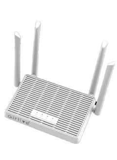 Buy AirLive Access point  Wi-Fi 6 1800Mbps Easy MESH & VPN Dual Bands Gigabit Router W6184QAX-white in Egypt