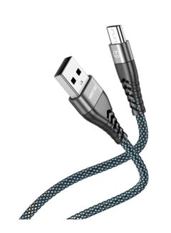 اشتري كيبل مايكرو  إلى USB متين ومجدول ويتحمل الالتواء للشحن ومزامنة البيانات لهاتف سامسونج جالاكسي في السعودية