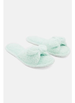 Buy Women Slip On Slipper, Mint Green in Saudi Arabia