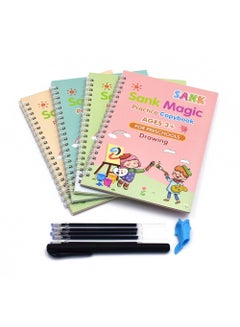 اشتري Sank Magic Practice copybook for kids Reusable Number & Letter Tracing Books, Drawing & Math Practice Books - Print Handwriting Workbook for Beginners, Preschoolers & Kindergarten Kids في الامارات