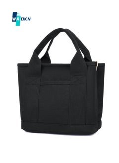 Buy Unisex Student Large Capacity Canvas Shopping Bag Tote Bag, Student Lunch Carry Handbag Clutch Bag, Multi-compartment Single Bag Shoulder Crossbody Bag Sling Bag Side Bag for Kids Men and Women in Saudi Arabia