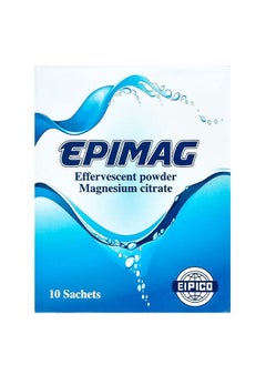 Buy Epimag Effervescent Powder Magnesium Citrate, 10 Sachets in UAE