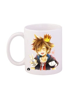 Buy Kingdom Hearts Printed Mug White/Black/Yellow in Saudi Arabia