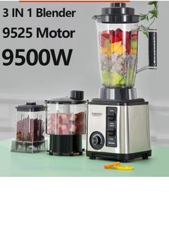 Buy BARDEFU 9500W 3 in 1 stainless steel hight speed multifunction Home kitchen commercial food machine Smoothie juicer blender in UAE