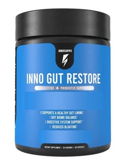 Buy Inno Gut Restore Digestive + Probiotic Support 60 Capsules in UAE