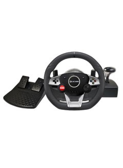 اشتري 270 Degree Racing Steering Wheel with Pedal and Shifter,Paddle Shifters Support PS4/PS3/PC/Xbox one/Xbox360/Android/Switch Game في السعودية