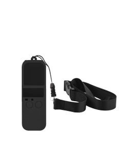Buy Silicone Cover For DJI Osmo Pocket Gimble Accessories Protective Case Sling Strap Mini Camera Handle Handheld Gimbal Stabilizer in UAE