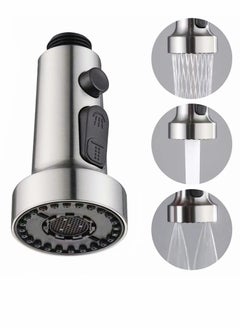 اشتري Kitchen Sink Taps 3 Function Kitchen Tap Spray Head Replacement Parts Pull Out Spray Head For Kitchen Faucet Tap Faucet Attachment Spray (Chrome) في الامارات