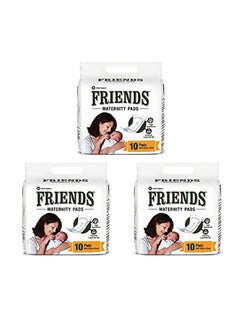 Buy Friends Disposable Maternity Pads with Releasetape for Post Pregnancy Bleeding 30 Pcs in UAE