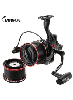 اشتري Fishing Reel with Double Line Cup 12+1BB Gear Ratio 4.6:1 Anti-Explosion Line Design and Powerful Casting Force Double Unloading Force Carp Reel في الامارات