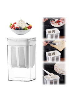 Buy 1100ML Yogurt Strainer Ultra Fine Filter Mesh Reusable Rice Tea Juicing Food Sieve Lactic Acid Bacteria Preservation Box in UAE