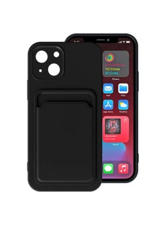 Buy Soft Touch Mobile Phone TPU Case For Apple iPhone 14 Shockproof Back Cover, Full Body And Lens Protection With Card Holder Wallet in Saudi Arabia