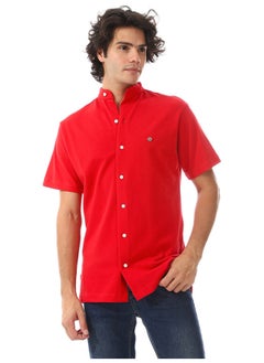 Buy Candy Red Mandarin Trendy Shirt in Egypt