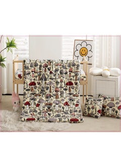 Buy Winter fluffy children's bed sheet 4 pieces double-sided velvet system quilted quilt size (quilt: 150 x 90 cm, elastic sheet: 150 x 70 + 15 cm, pillow: 40 x 30 cm, small pillow: 30 x 30 cm) in Saudi Arabia