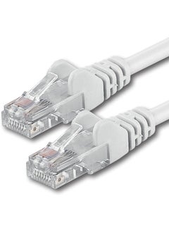 اشتري Provenge 15m Cat6 Ethernet Cable Enhanced High Speed Network Gigabit RJ45 LAN Patch Cord Compatible with Internet Router Modem, Smart TV, PC & Laptop Broadband/Hub White في الامارات