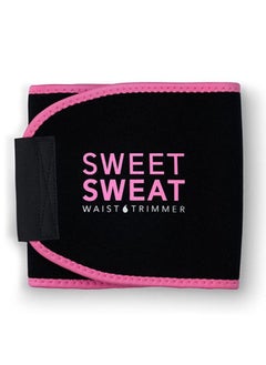 Buy Sweet Sweat Waist Trimmer Black & Pink Logo -Small in UAE