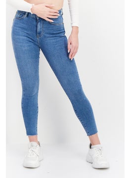 اشتري Women Skinny Fit Washed Stretchable Lift And Shape Jeans, Blue في الامارات