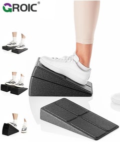 Buy Squat Wedge Block 3 Pcs Adjustable Slant Board for Calf Stretching Foot Stretcher for Physical Home Therapy Stretch Equipment for Squat Ankle Incline Foam Boards Wedge Calve Raise Blocks in Saudi Arabia