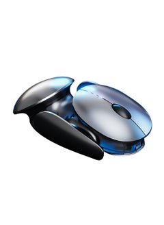 اشتري Wireless Mouse, Rechargeable Ergonomic Silent Mice with 2.4G USB Receiver, 5 Adjustable DPI Levels, Mecha Style Mouse Wireless for Laptop Computer Mac MacBook, Silver في الامارات