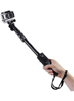 Buy Selfie Stick Extendable Handheld Monopod Phone Holder With Bluetooth Shutter for Camera iPhone Android GoPro in UAE