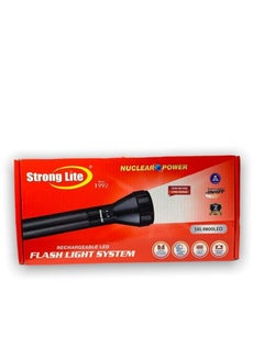 Buy Rechargeable LED Flashlight Black in Saudi Arabia