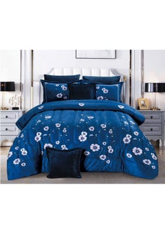 Buy 8 Pieces Winter Comforter One Velvet Side And One Side Fur King Size in Saudi Arabia