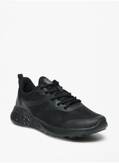 Buy Textured Womens' Sports Shoes with Lace-Up Closure in UAE