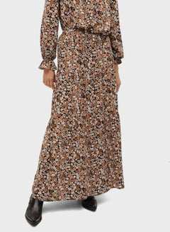 Buy Floral Print Maxi Skirt in Saudi Arabia