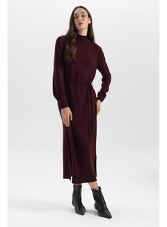 Buy Woman Regular Fit Tricot Long Sleeve Trico Dress in Egypt