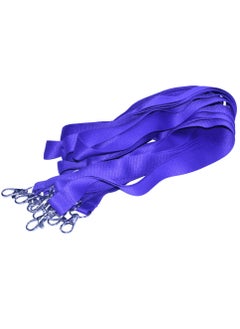 Buy 10-Piece FIS Flat Lanyard Purple with Metal Hook 2X90cm - FSNA08-2CM/10 in UAE