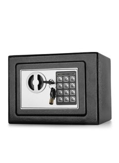 Buy Digital Safe Box 9" Electronic Keypad Lock Security Gun Cash Jewelry Passport Valuable Wall Cabinet For Home Office Hotel with 2 Keys Fit Anywhere in Saudi Arabia