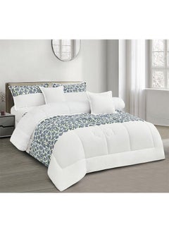 Buy Queen Comforter Set - 6 Pieces Bed in A Bag Queen Comforters Queen Size,Complete Bedding Sets with Comforter, Flat Sheet, Fitted Sheet and Pillowcases Shams(TYH-005) in Saudi Arabia