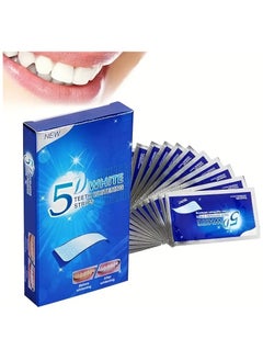 اشتري 14 pcs Teeth Cleaning Strips, Non-Sensitive Cleaning Strips For Teeth Cleaning, Cleaning Stains At Home Travel في الامارات