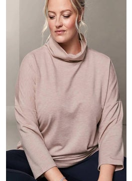 اشتري Women Long Sleeves Heather Sweatshirt, Pink في الامارات