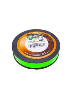 Buy Shimano Powerpro Super 8 Slick Green V2 300 yd Braided Fishing Line in UAE