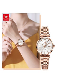 Buy Watches for Women Stainless Steel Quartz Water Resistant Analog Watch 32mm 5536 in UAE