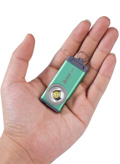اشتري G2 Mini Flashlight Keychain, Torch 500 Lumens Rechargeable Pocket 5 Modes Small Led EDC Keychain Brightest Flashlight Magnetic Hat Clip for Travel,Walking,Searching,Hiking,Emergency في السعودية