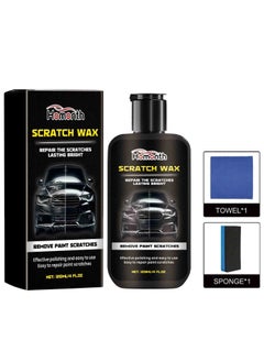 اشتري Car Scratch Repair Paste Scratch Repair Wax for Car, Car Scratch Remover Paste Polishing Wax Professional Car Scratch Remover Kit with Wipe & Sponge for Deep Scratches في الامارات