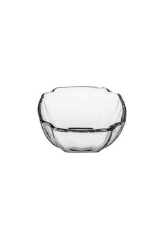 Buy Borcam Small Glass Cake Dish 240 Ml Capacity, 48 Mm Height, 106 Mm Diameter - Clear in UAE