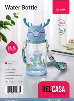 Buy Delcasa 600 ML Water Bottle DC2959 assorted in UAE