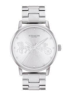 Buy Round Analog Women's Silver White Case Wrist Watch - 14503074 in Saudi Arabia