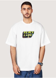 Buy Peace Cake Printed Oversized Tee in Egypt