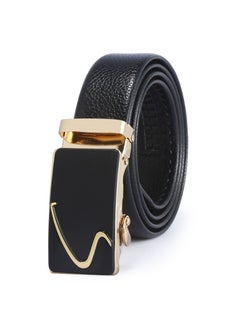 اشتري 130CM Creative Casual Versatile Wear Resistant Leather Automatic Buckle Belt في الامارات